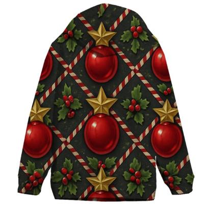 Crimson Ornament Star Tessellation On Charcoal Background premium hoodies