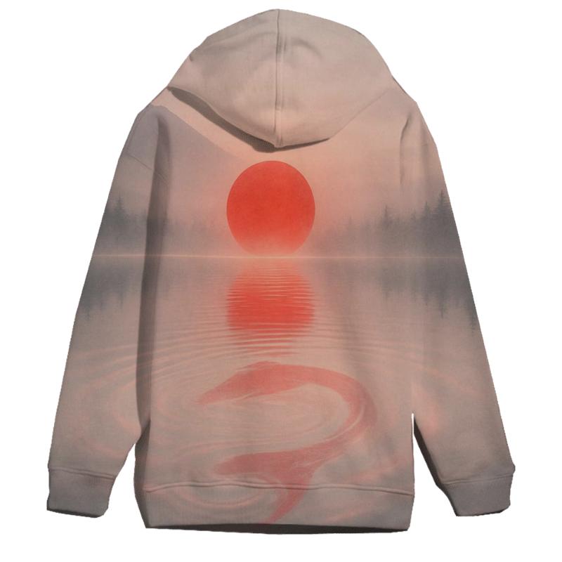 Japan Aurora Koi Flag heavyweight hoodies