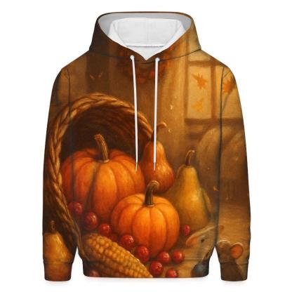 Candlelit Cornucopia Hearth hoodie designs