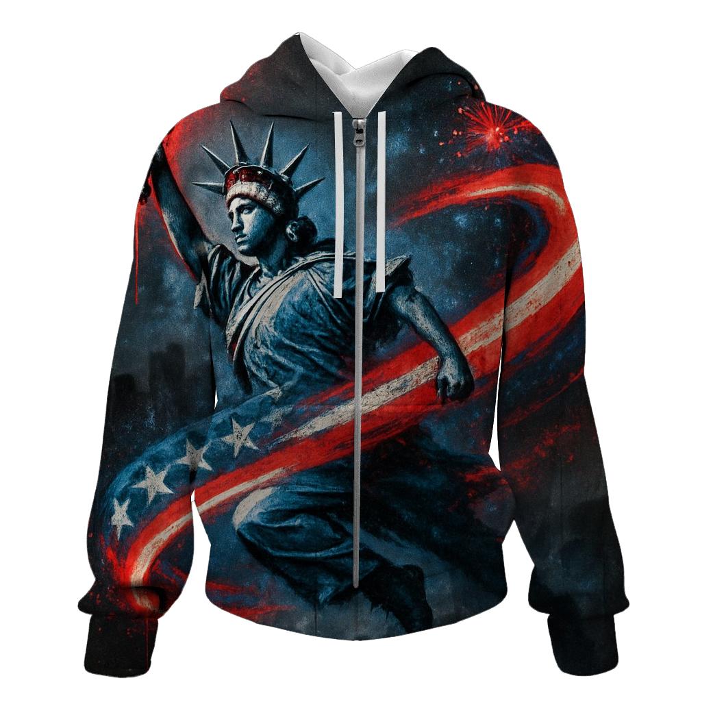 Liberty Graffiti Surge On Concrete Night hoodie trends