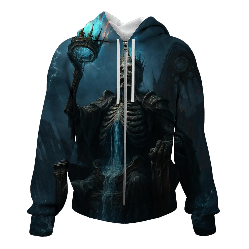 Crown Of The Drowned Pyre King graphic hoodies