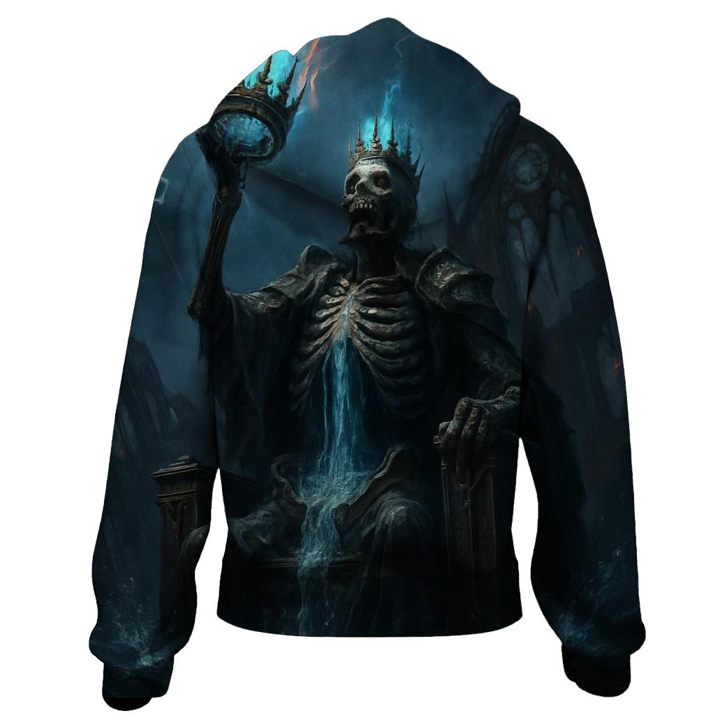 Crown Of The Drowned Pyre King graphic hoodies