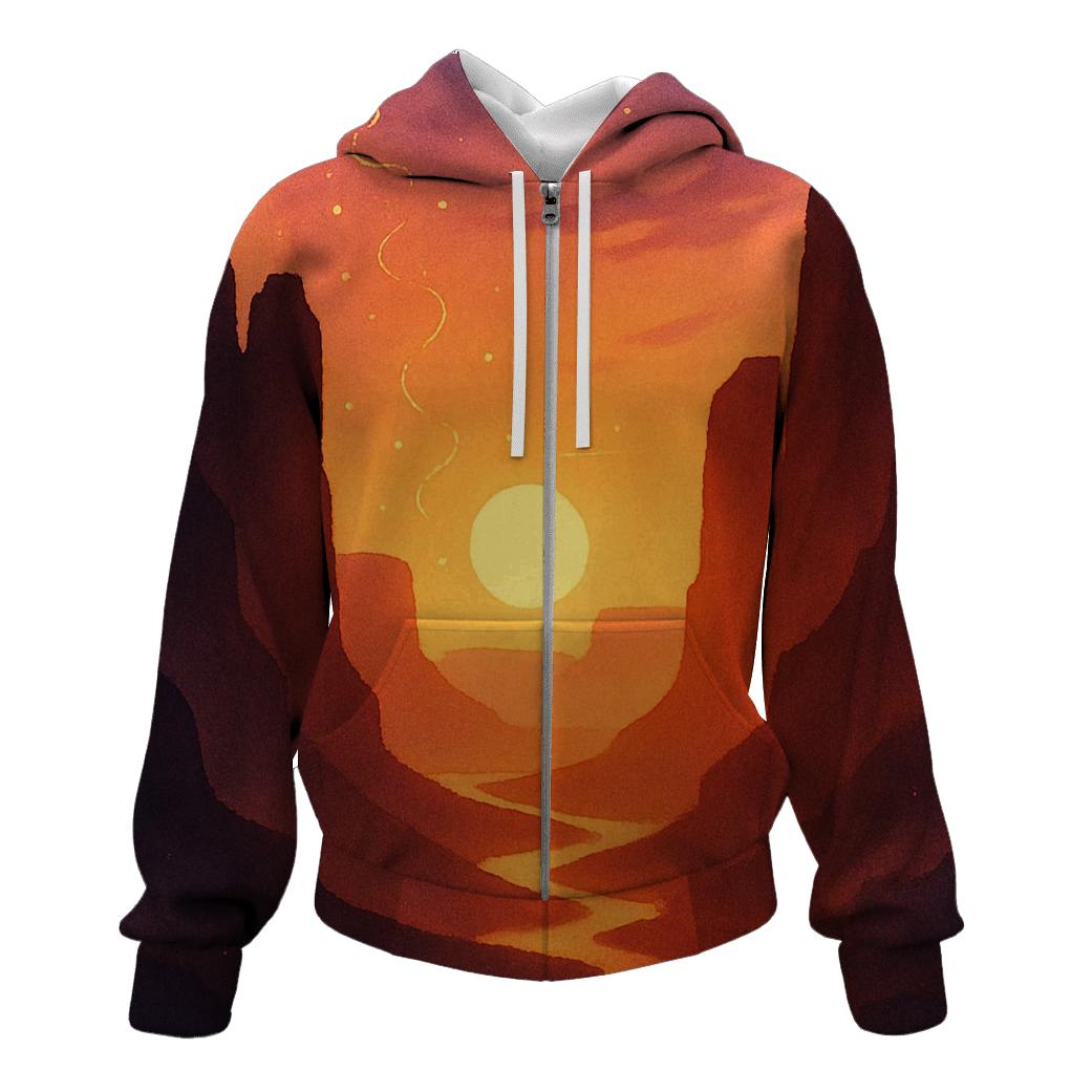 Ember Lantern Canyon Sunset custom hoodies