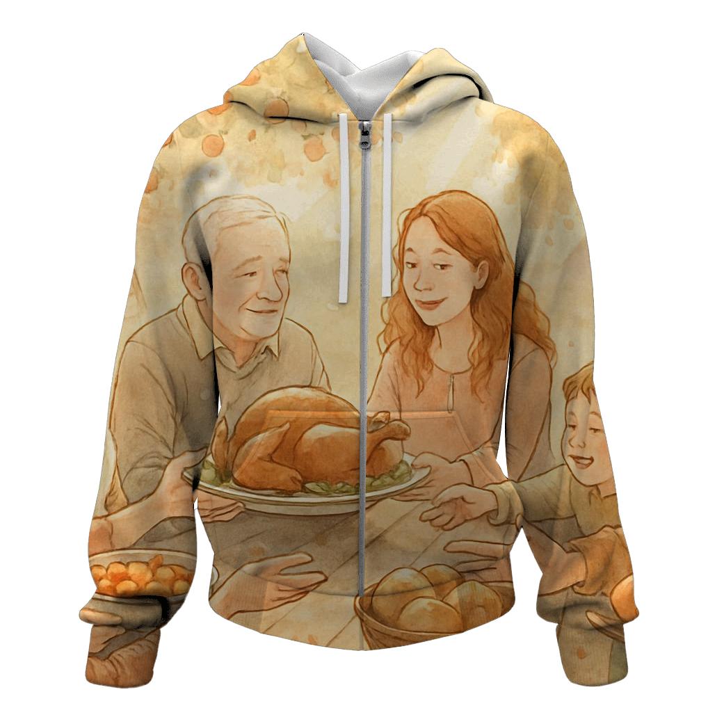 Sunlit Gratitude Orchard Picnic hoodie styles