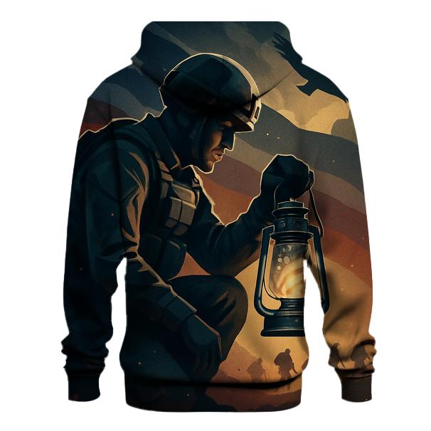 Liberty Lantern Over The Silent Ridge embroidered hoodies