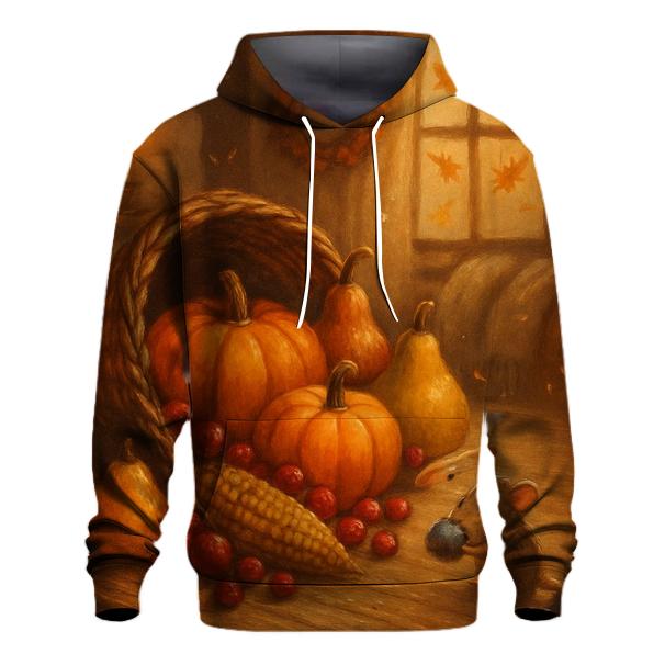 Candlelit Cornucopia Hearth heavyweight hoodies