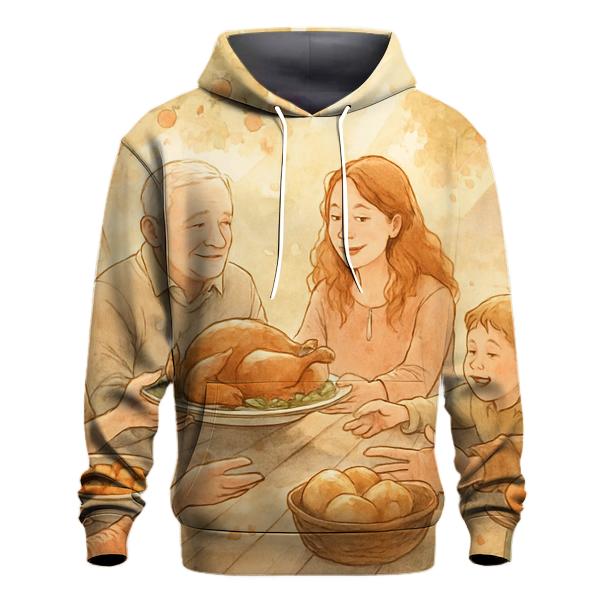 Sunlit Gratitude Orchard Picnic graphic hoodies