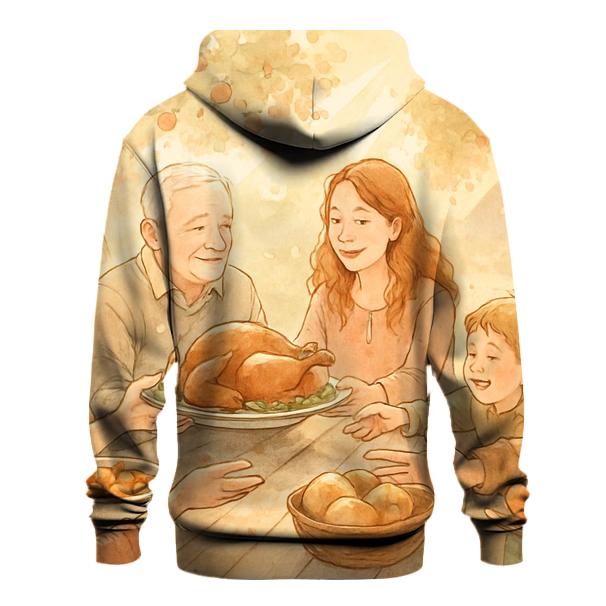 Sunlit Gratitude Orchard Picnic graphic hoodies