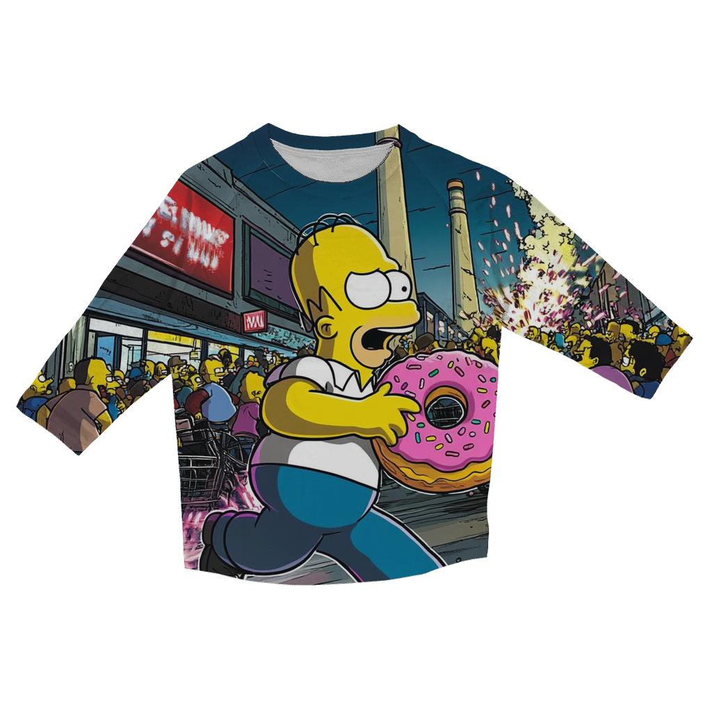 Springfield Blackout Donut Stampede designer 3/4 sleeve blouses