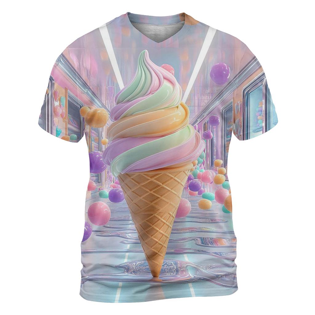 Neon Freezer Dream Parade vibrant all-over design tees
