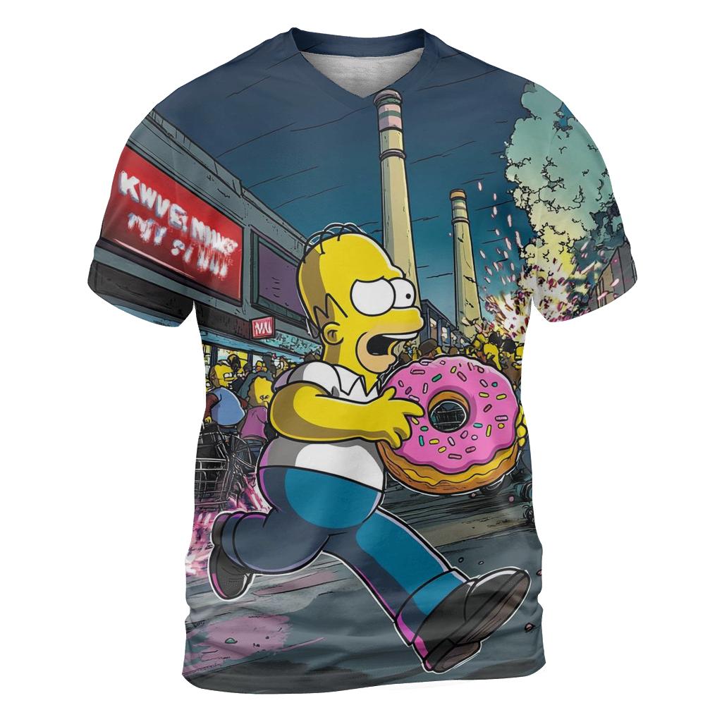 Springfield Blackout Donut Stampede statement graphic shirts