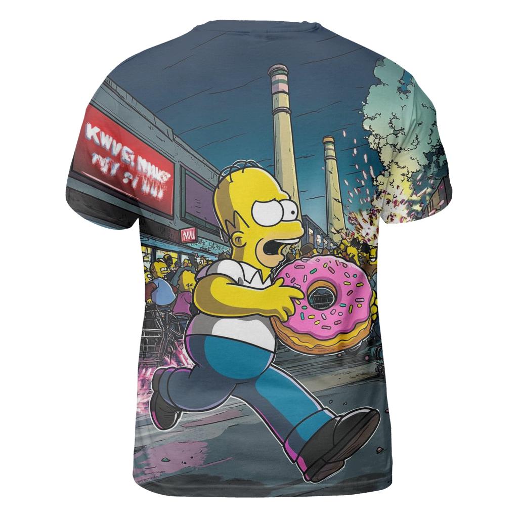 Springfield Blackout Donut Stampede statement graphic shirts