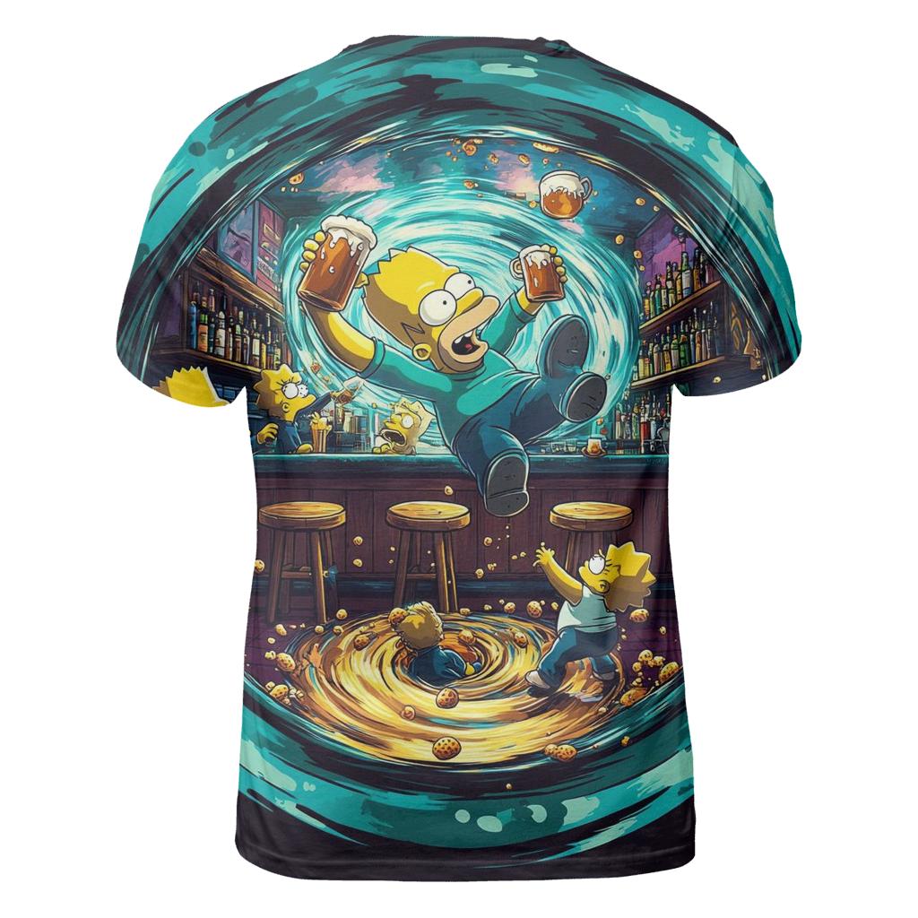 Moes Tavern Time Loop Spill unique graphic print tees