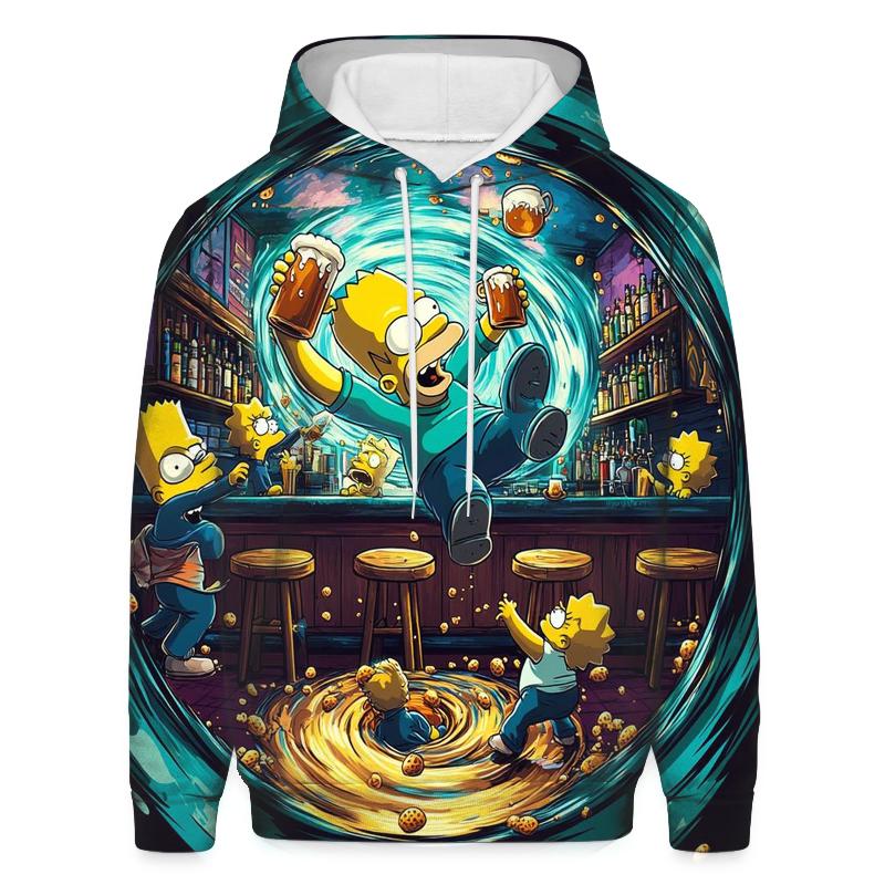 Moes Tavern Time Loop Spill embroidered hoodies