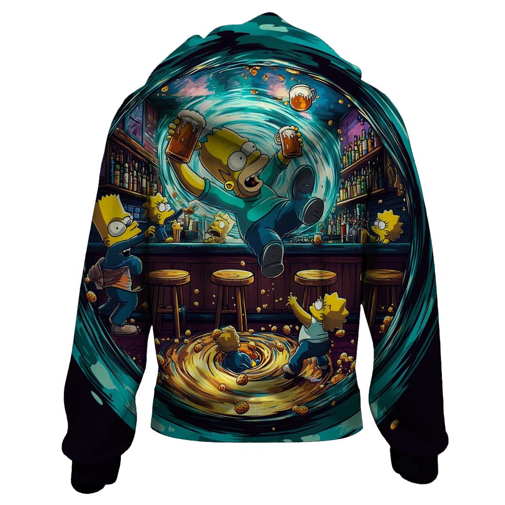 Moes Tavern Time Loop Spill lightweight hoodies