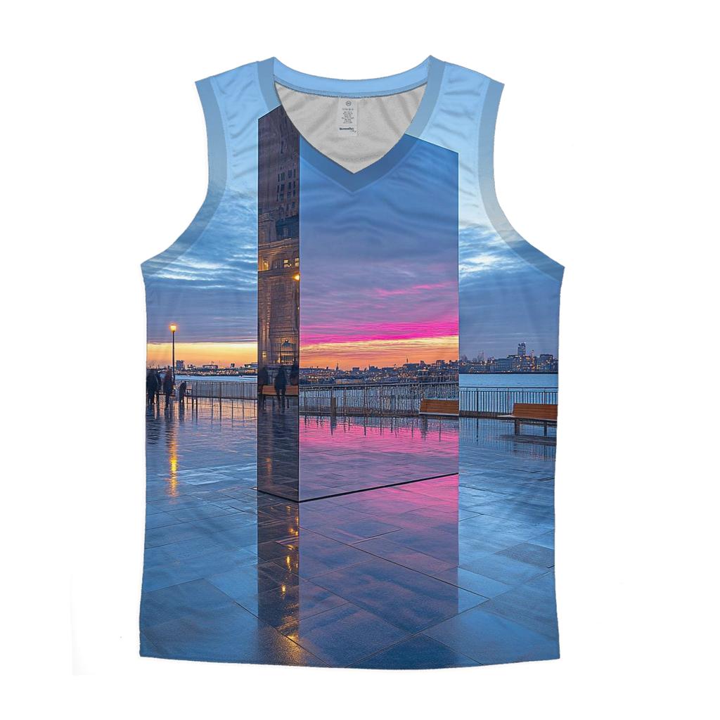 Sky Mirror Plaza casual summer tank tops