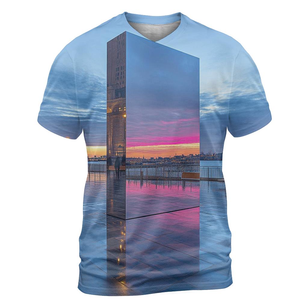 Sky Mirror Plaza custom all-over print shirts