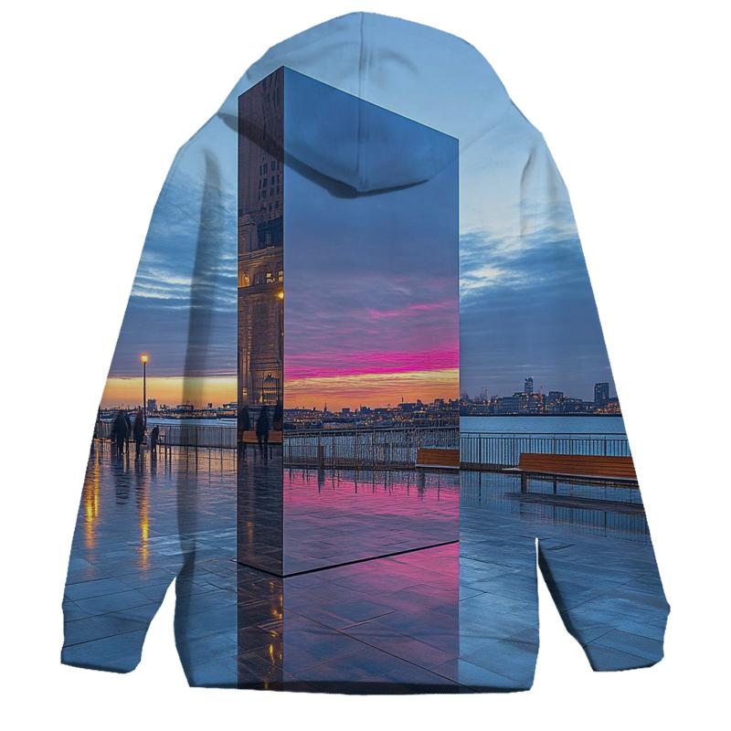 Sky Mirror Plaza printed hoodies