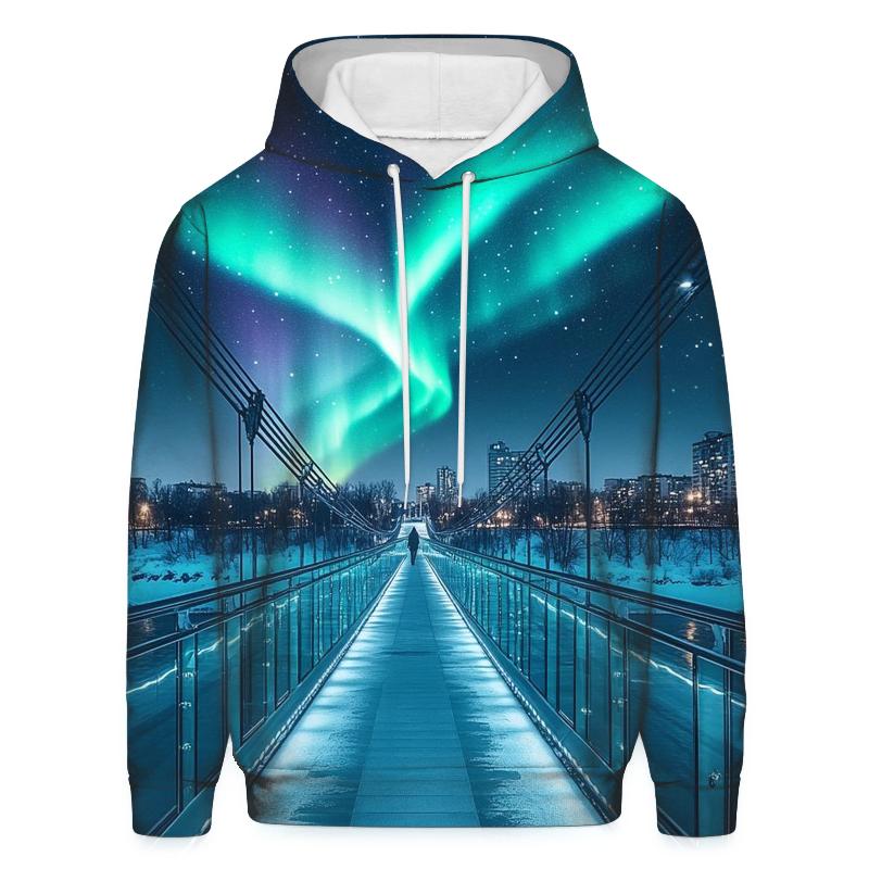 Aurora Over Glass Bridge hoodie trends
