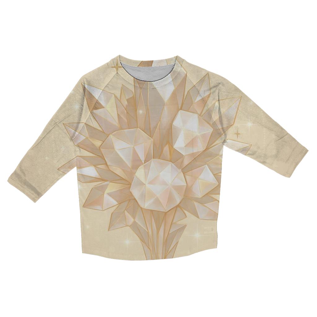 Champagne Prism Bouquet designer 3/4 sleeve blouses