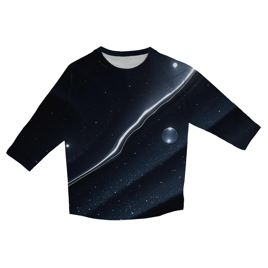 Midnight Chrome Drift cotton quarter sleeve shirts