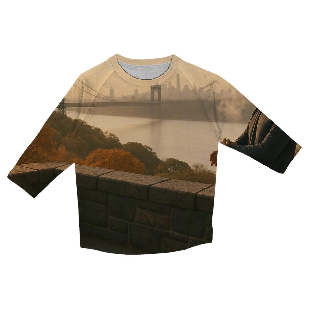 Autumn First Light From The Cloisters Overlook stylish quarter sleeve tops
