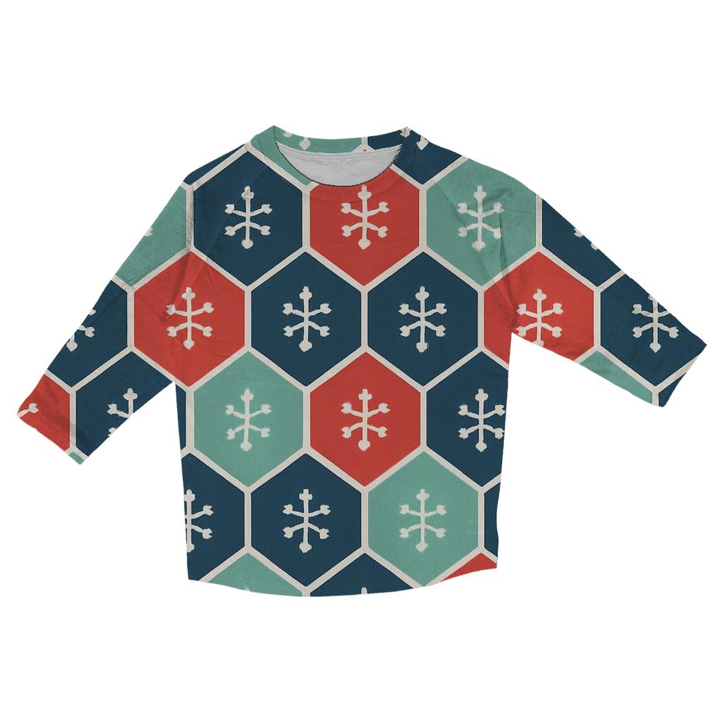 Snowflake Constellation Quilt trendy 3/4 sleeve tops