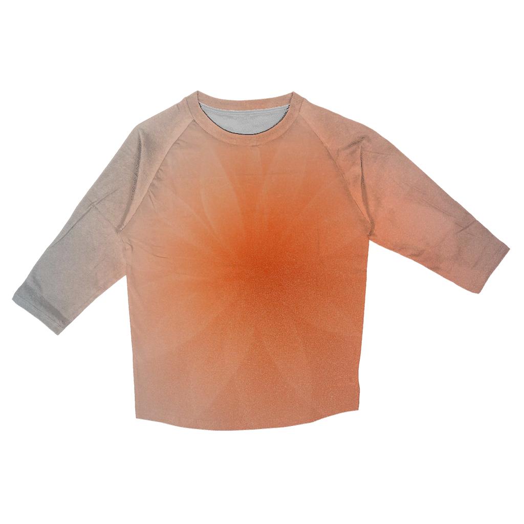 Frosted Ember Bloom Gradient printed three quarter sleeve shirts