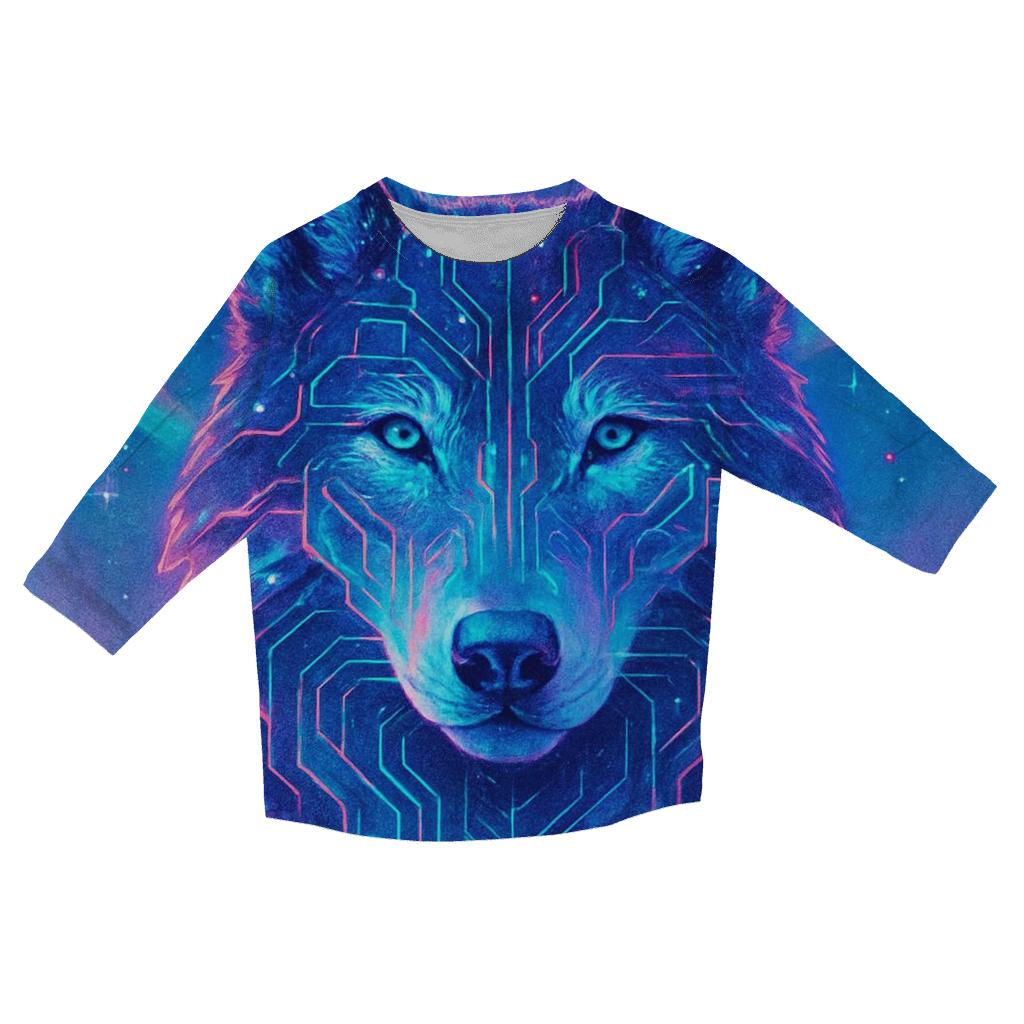 Aurora Circuit Dreamwolf cotton quarter sleeve shirts