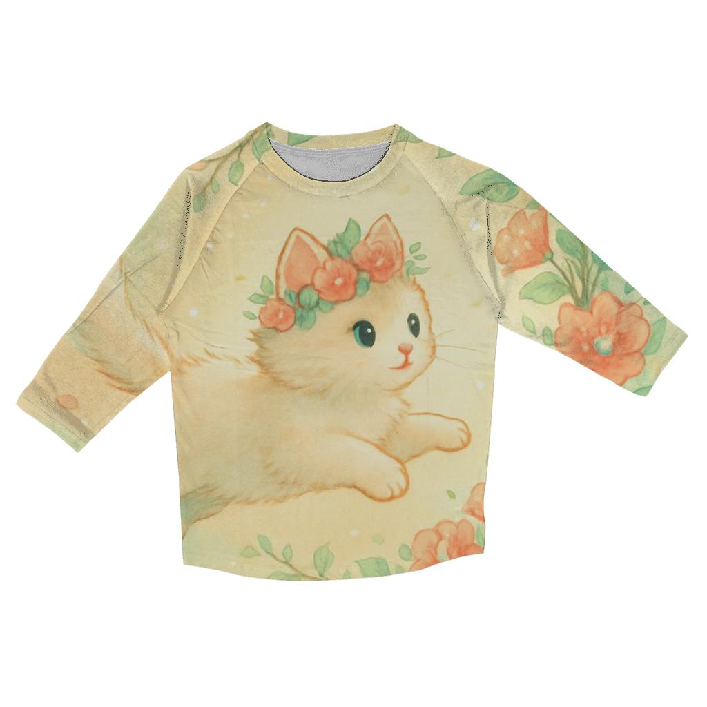 Garden Portal Pounce fashion 3/4 sleeve shirts
