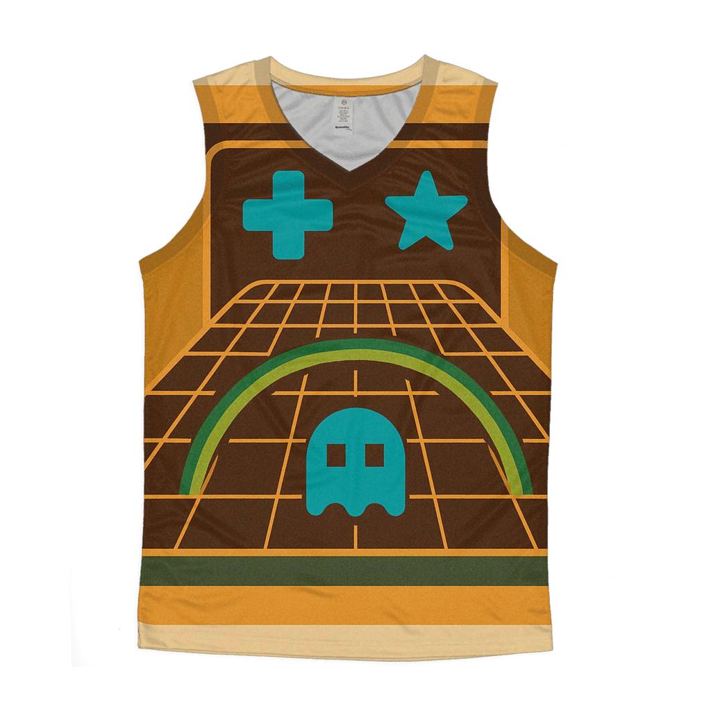 Analog Arcade Grid Glow casual summer tank tops