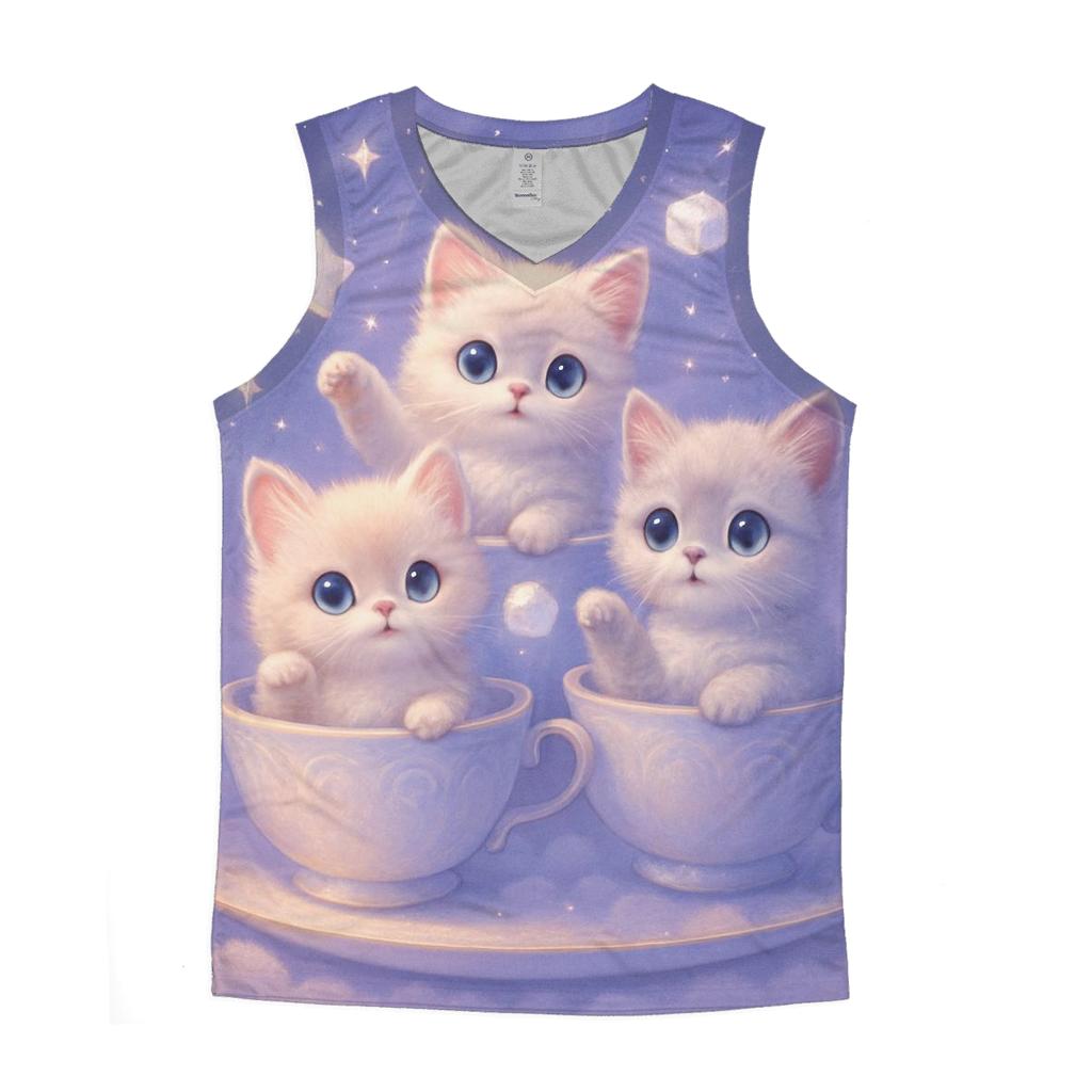 Moonlit Teacup Kittens custom tank tops