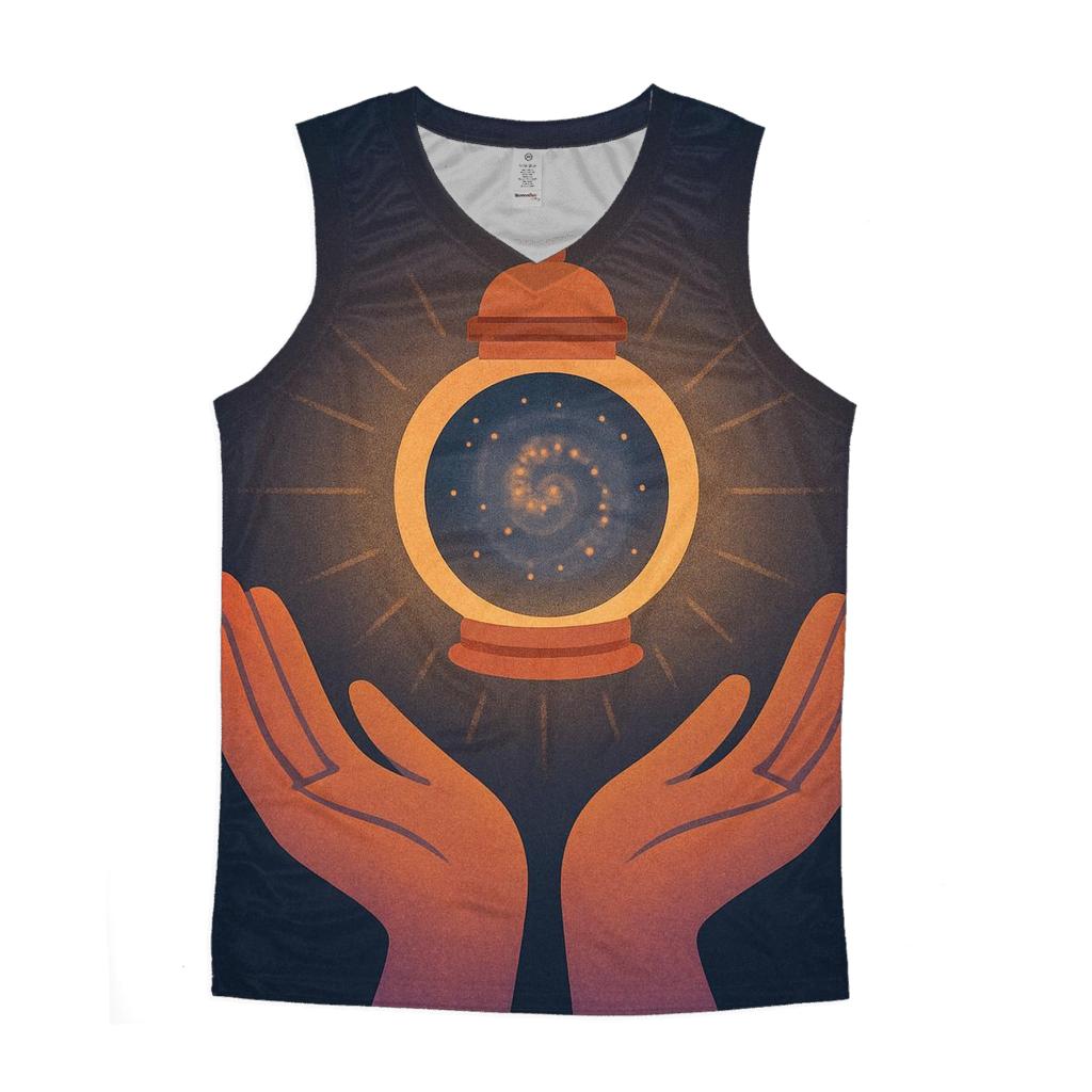 Starlit Hand Lantern personalized athletic tanks