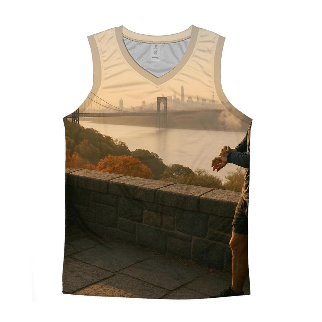 Autumn First Light From The Cloisters Overlook designer workout tanks