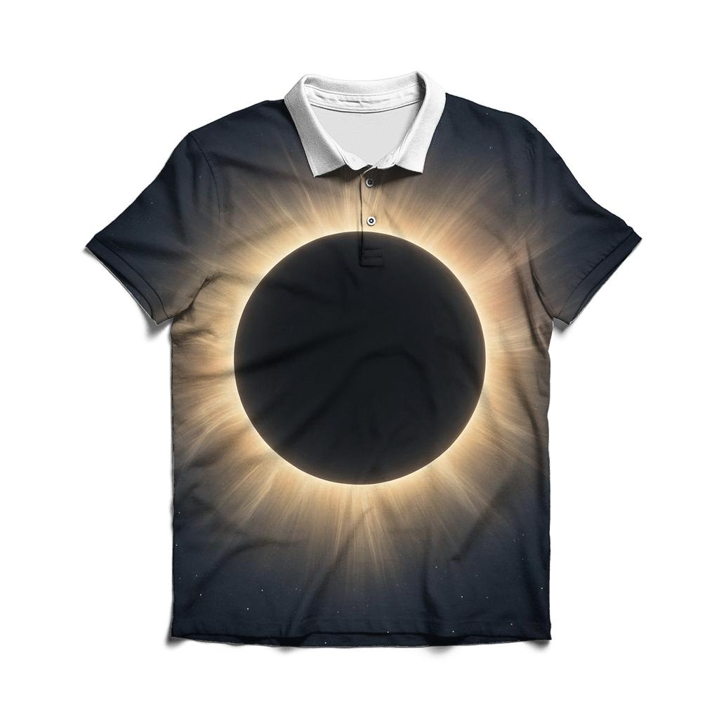 Eclipse Corona Lacework embroidered polo tops