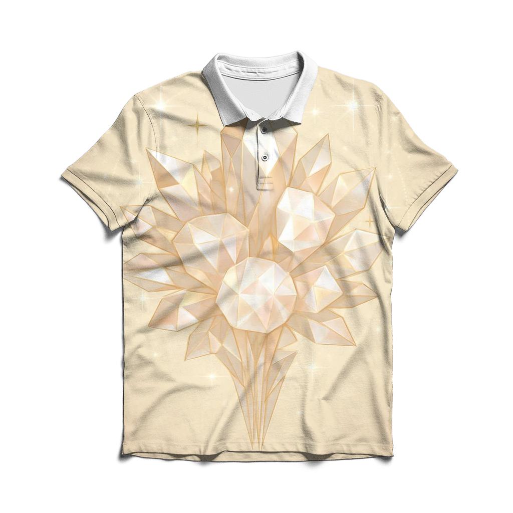 Champagne Prism Bouquet custom polo shirts