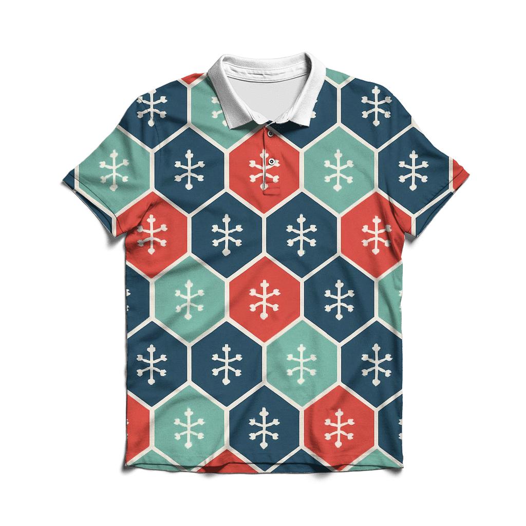 Snowflake Constellation Quilt classic pique polos