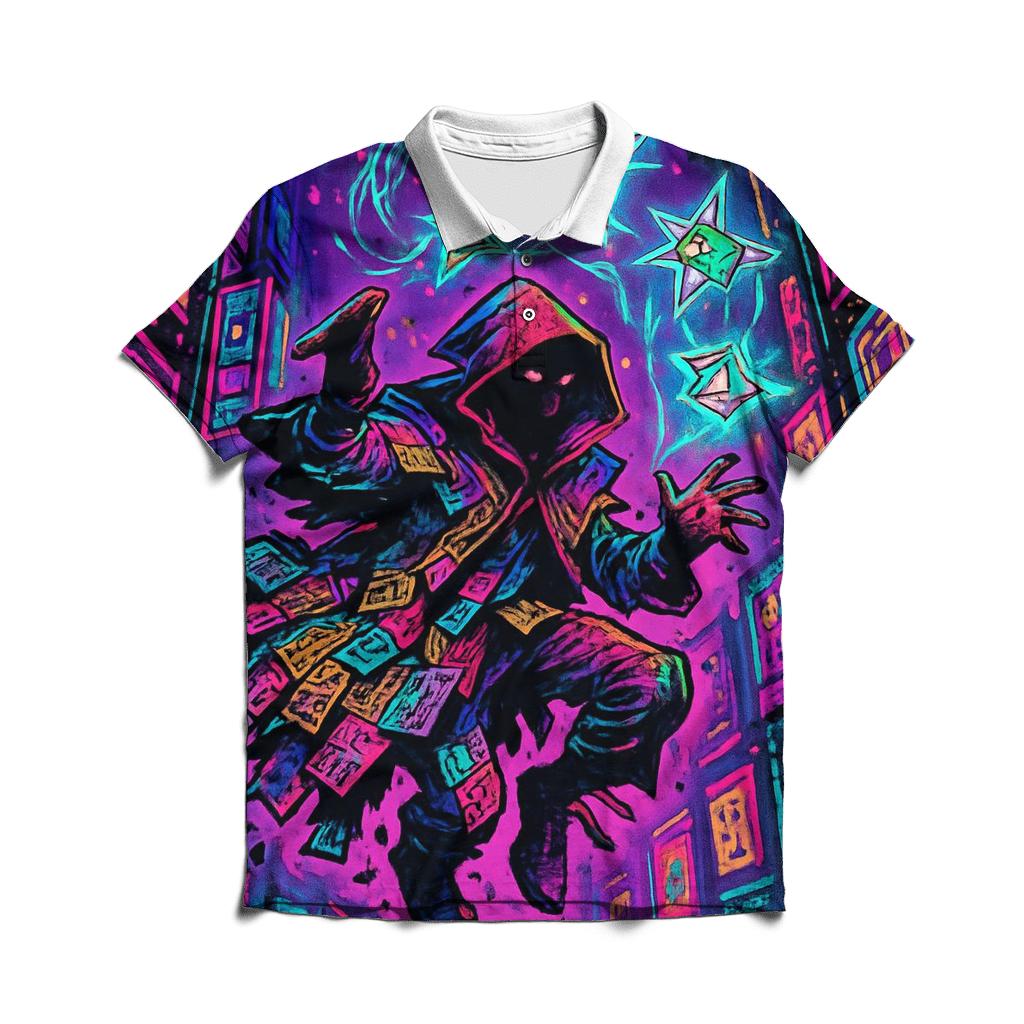 Cathedral Of Glitched Kites designer slim fit polos