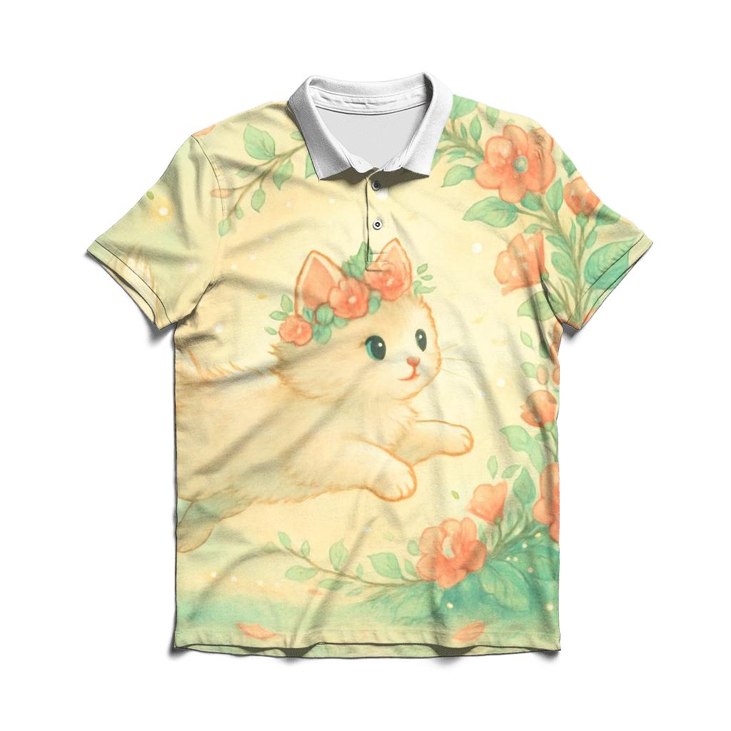 Garden Portal Pounce stylish collar polo tees