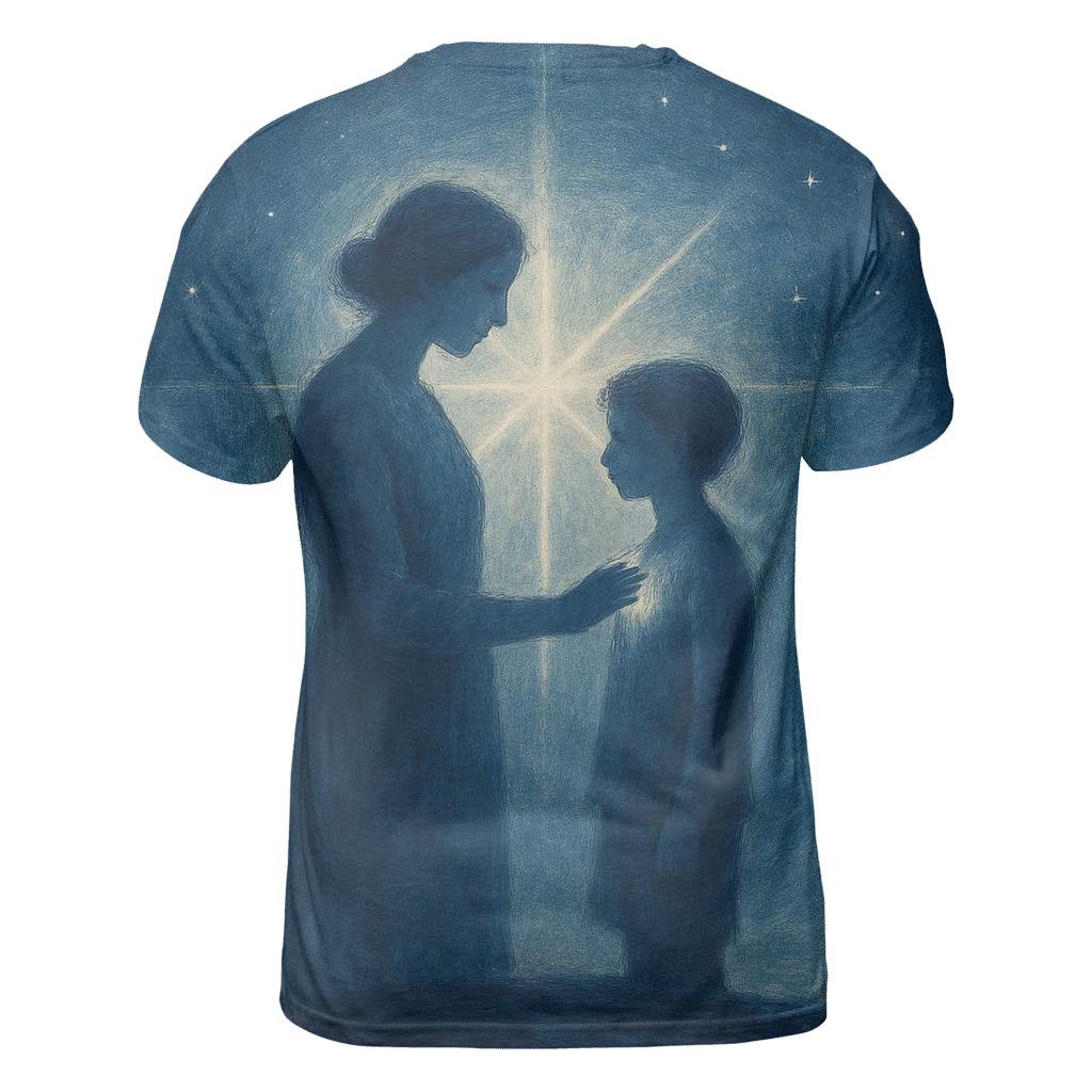 The Quiet North Star Of Childhood artistic all-over print tops