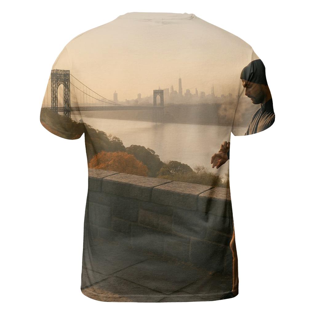 Autumn First Light From The Cloisters Overlook trendy printed shirt styles