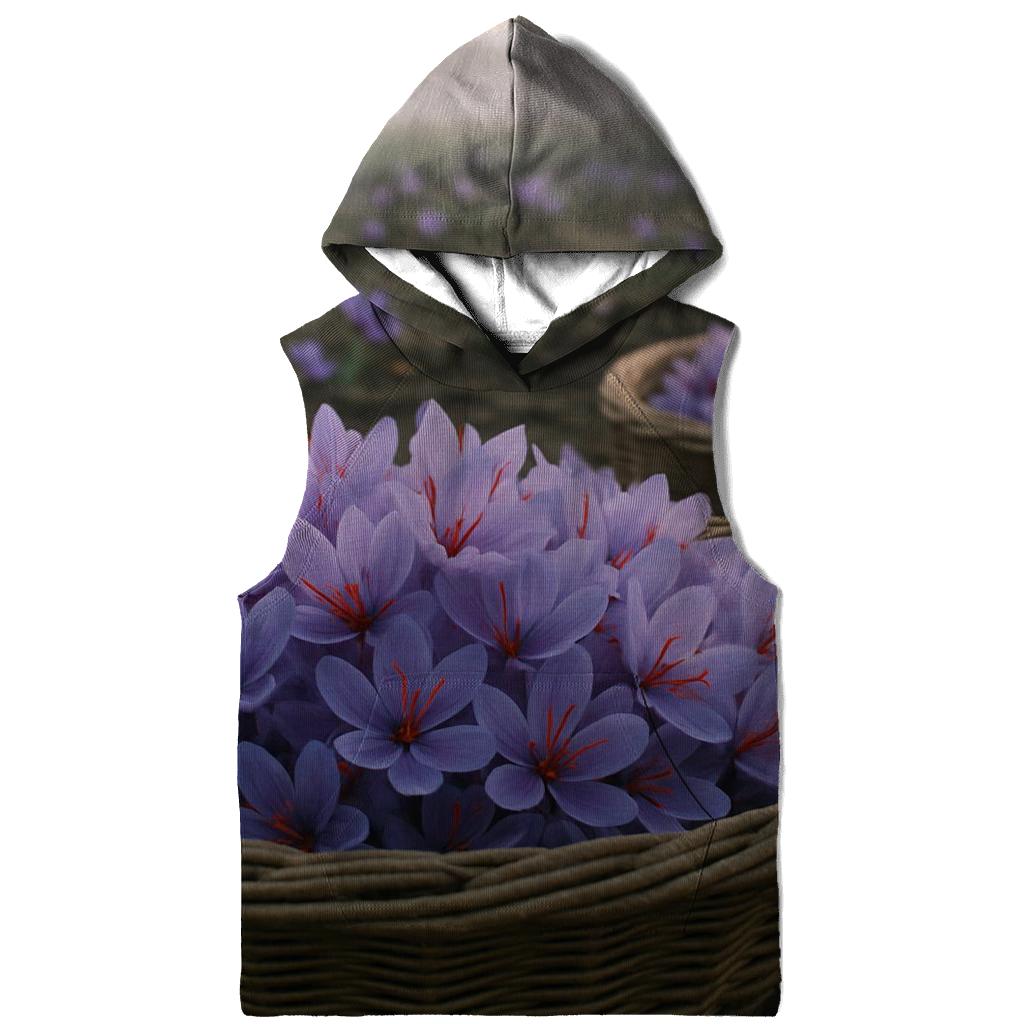 Saffron Crocus Harvest Trays In A Dawn Field hoodie designs