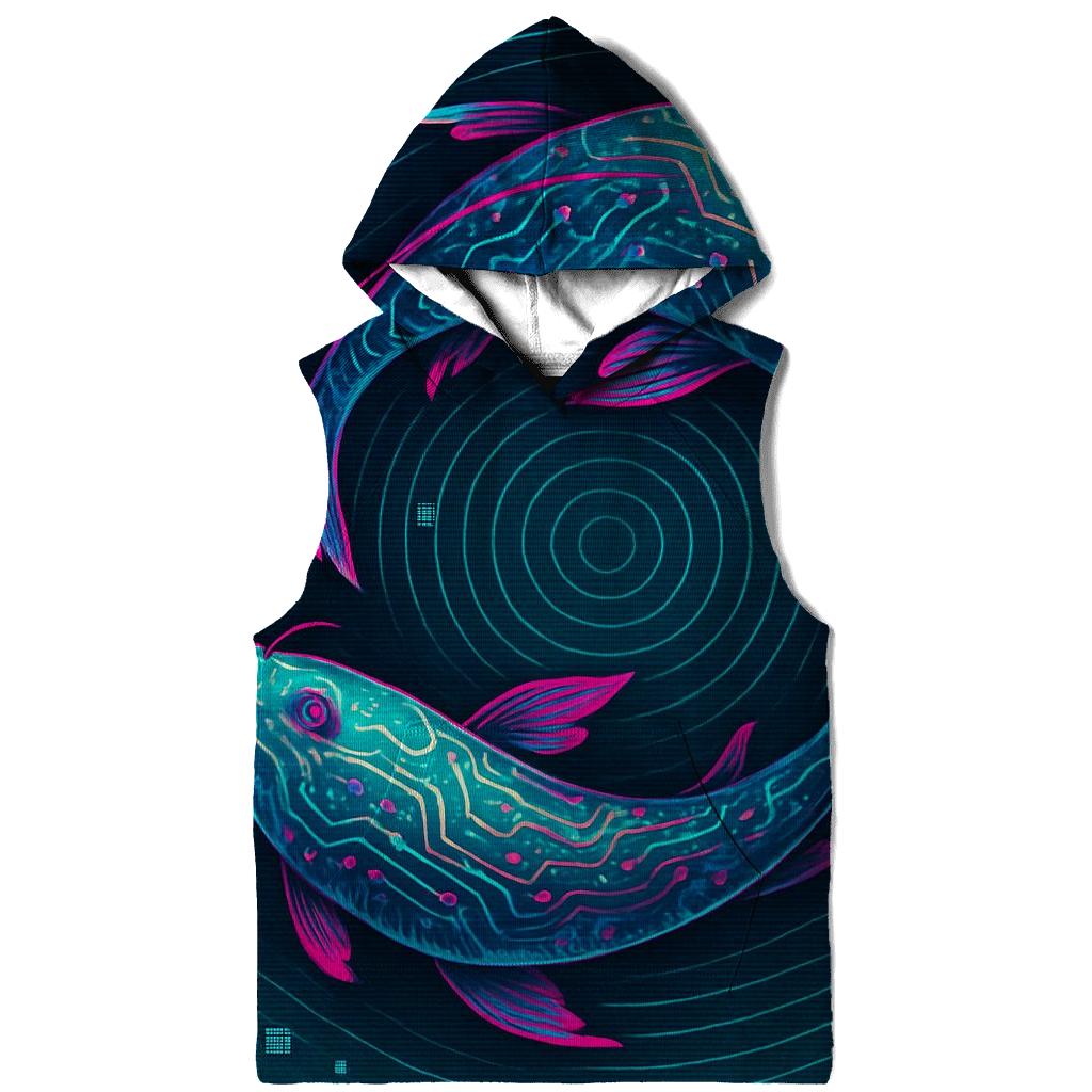 Prismatic Koi Circuit Drift graphic hoodies