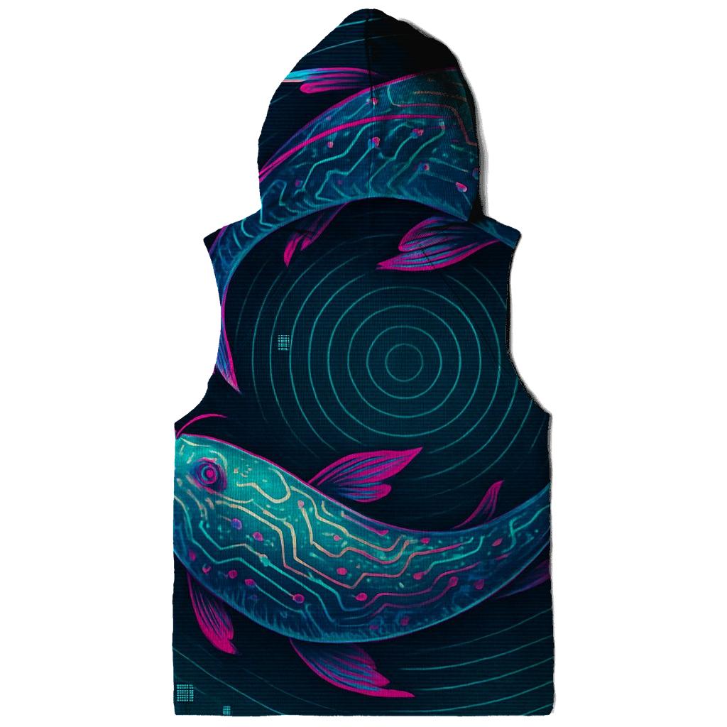 Prismatic Koi Circuit Drift graphic hoodies