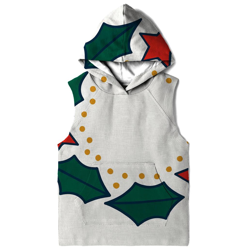 Starlit Holly Orbit Wreath zip-up hoodies