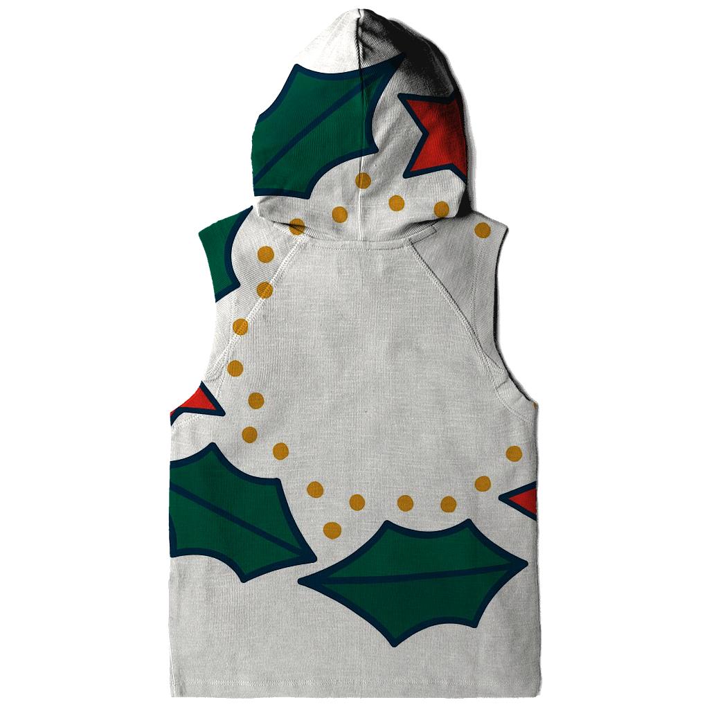 Starlit Holly Orbit Wreath zip-up hoodies