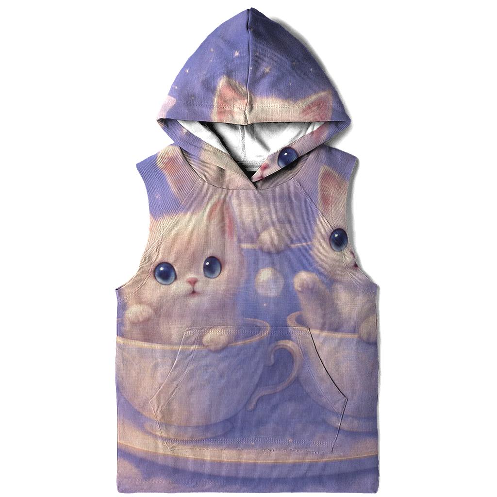 Moonlit Teacup Kittens hoodie designs