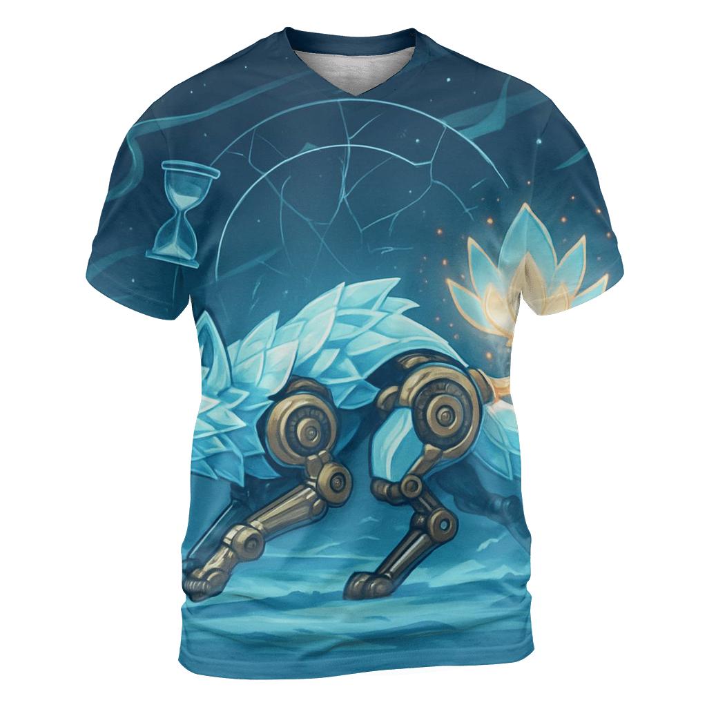 Frost Lotus Engine trendy printed shirt styles