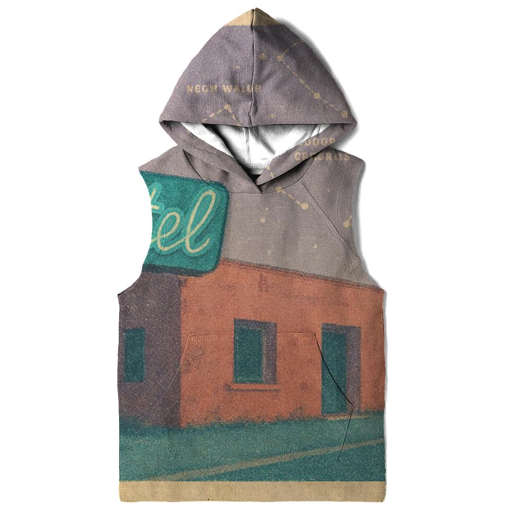 Faded Desert Motel Star Map Postcard hoodie trends