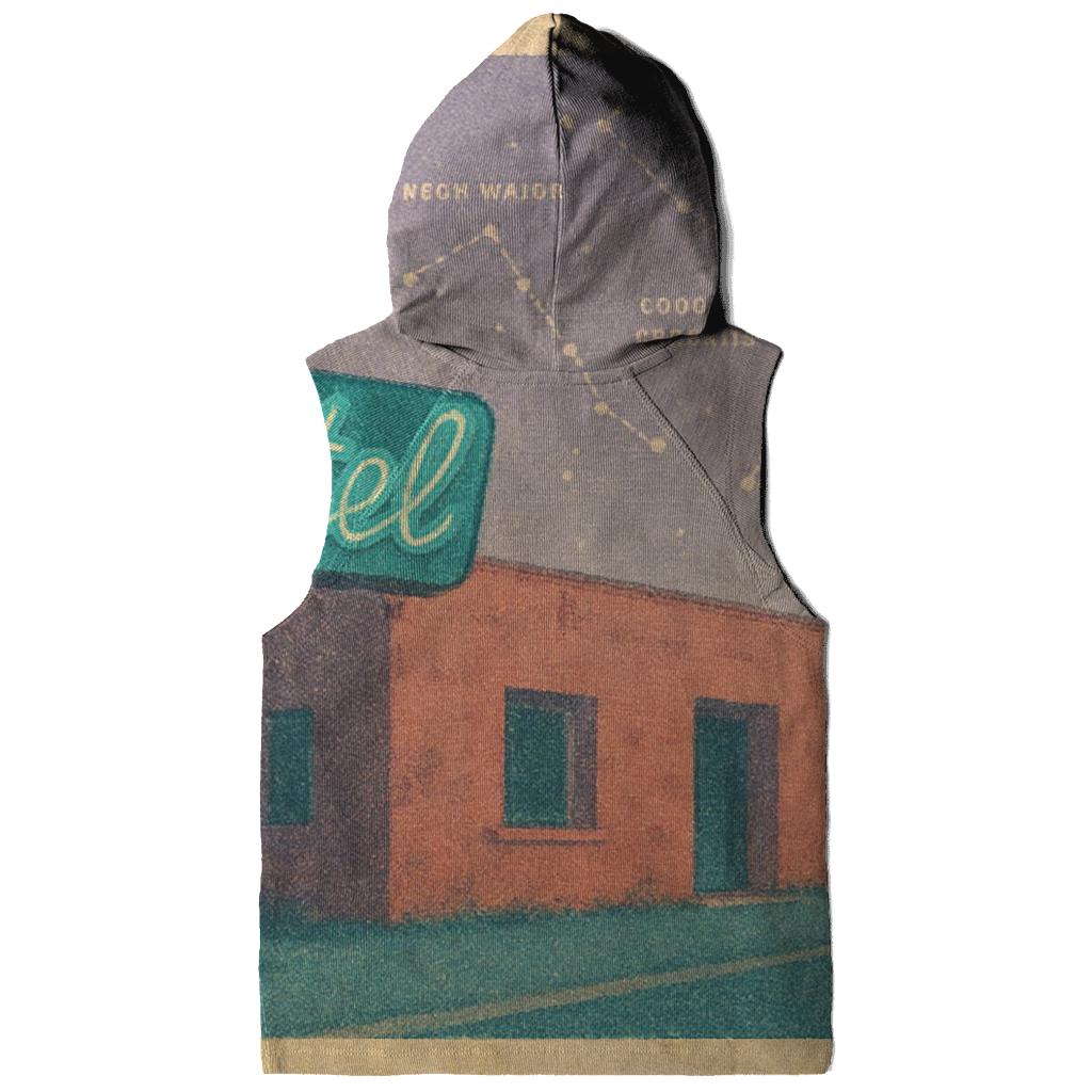 Faded Desert Motel Star Map Postcard hoodie trends